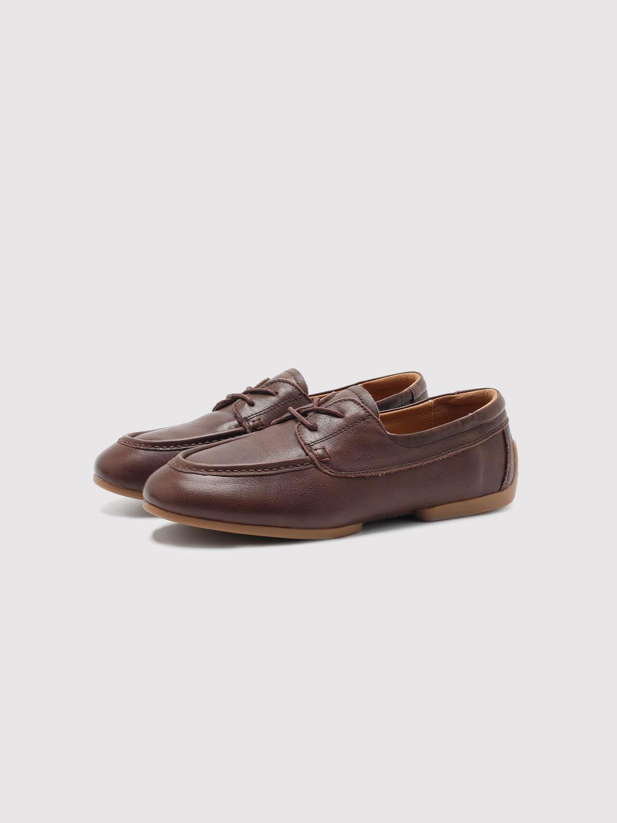 U-Stitch Leather Shoes