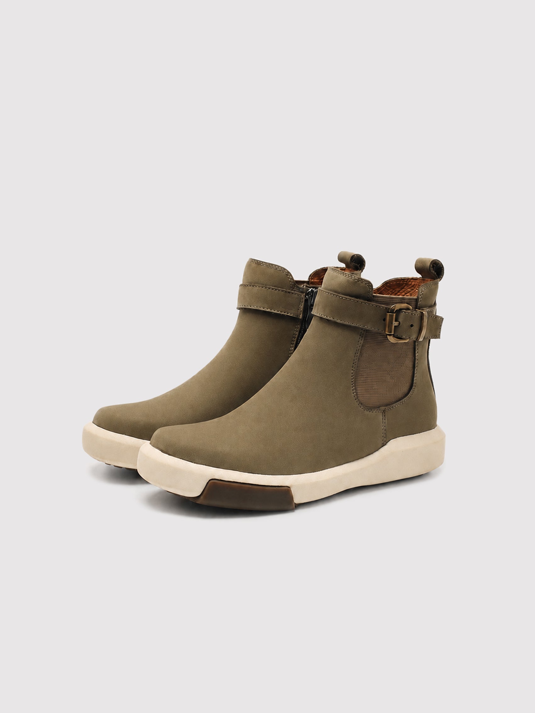 Arte In Acti Nomad Block Ankle Boot – Olive