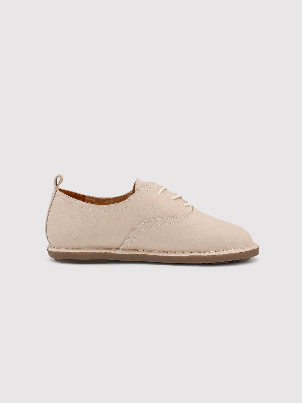 Haru Cream Leather Sneakers