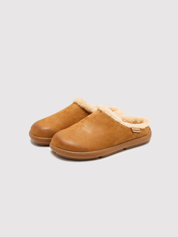 Capybara Shearling Mules