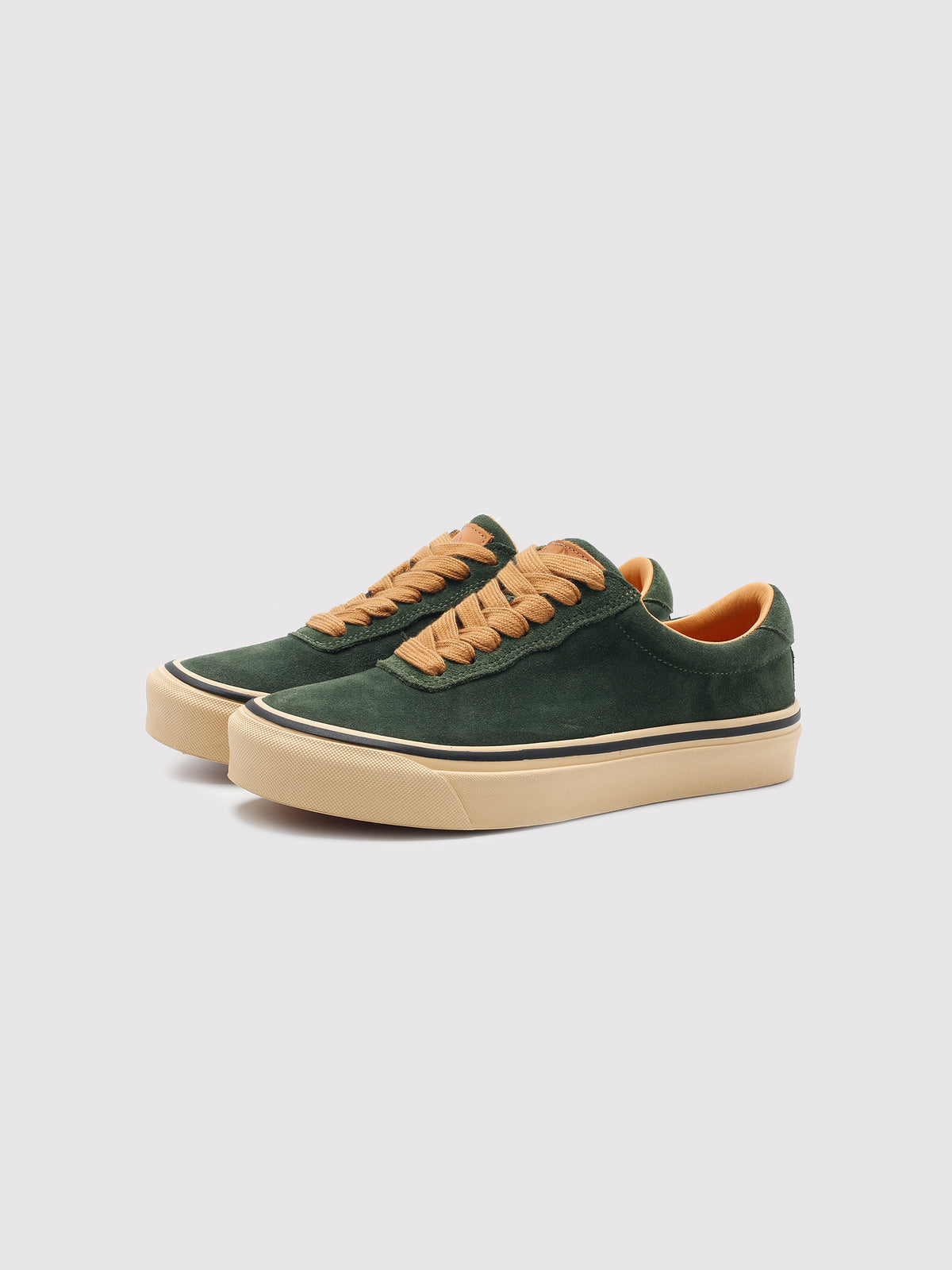 Green Silk-Finish Leather Shoes