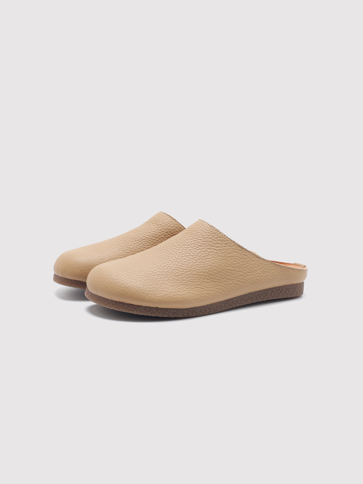 Chestnut Leather Mules