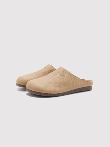 Chestnut Leather Mules