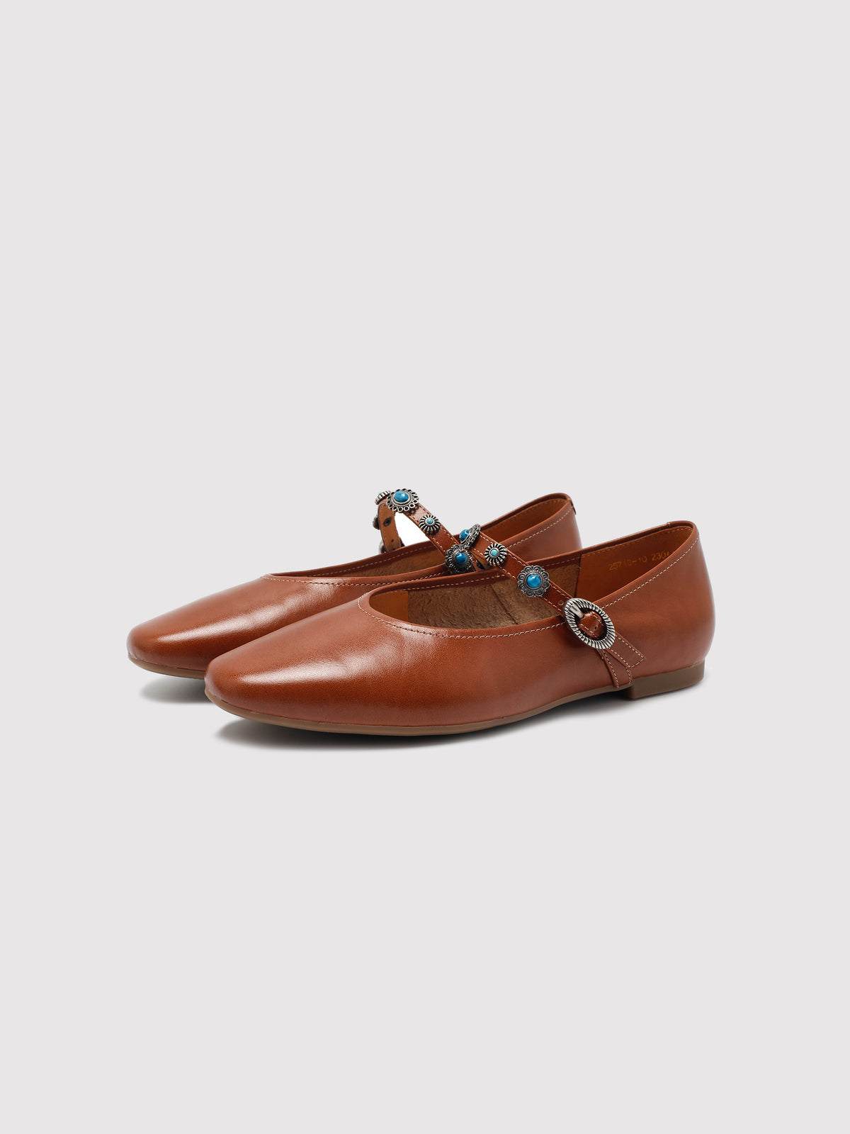 Women’s Vintage Brown Mary Jane Leather Flats