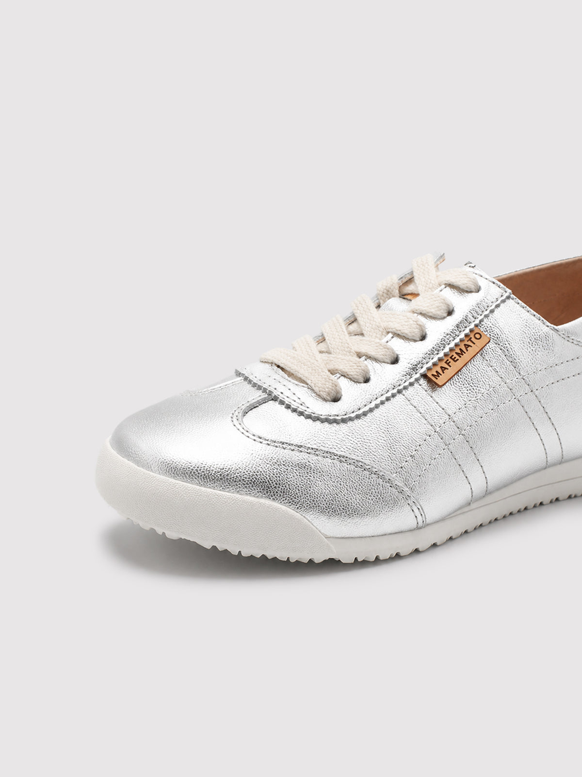 Silver Retro Sneakers