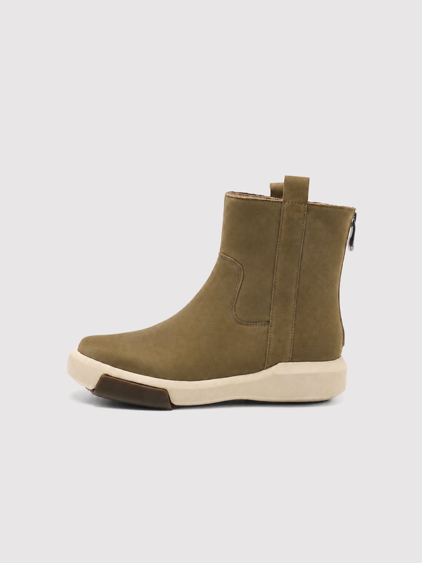 Handcrafted Olive Leather Boot