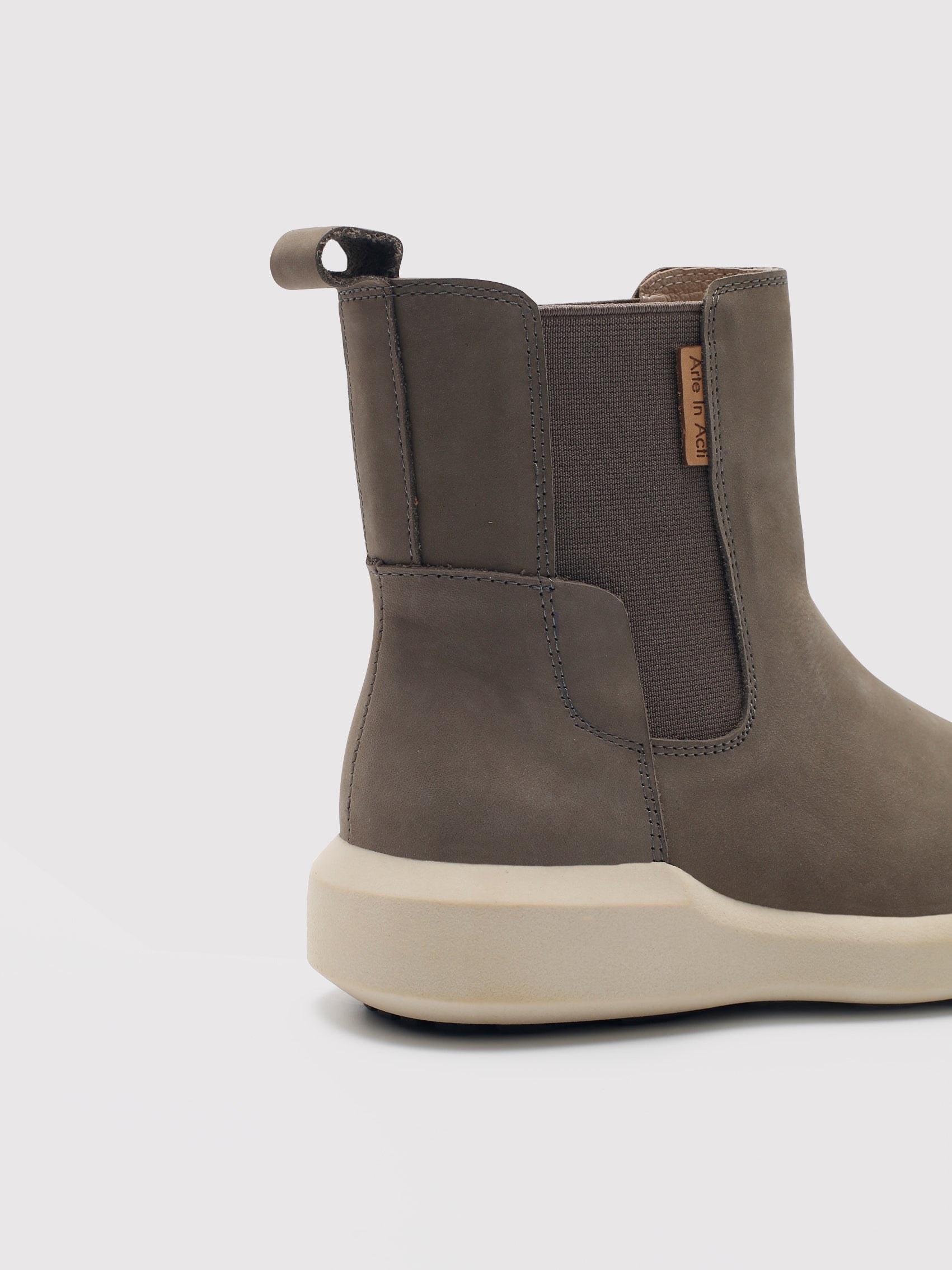Arte In Acti Soho Block Chelsea Boot – Stone Grey