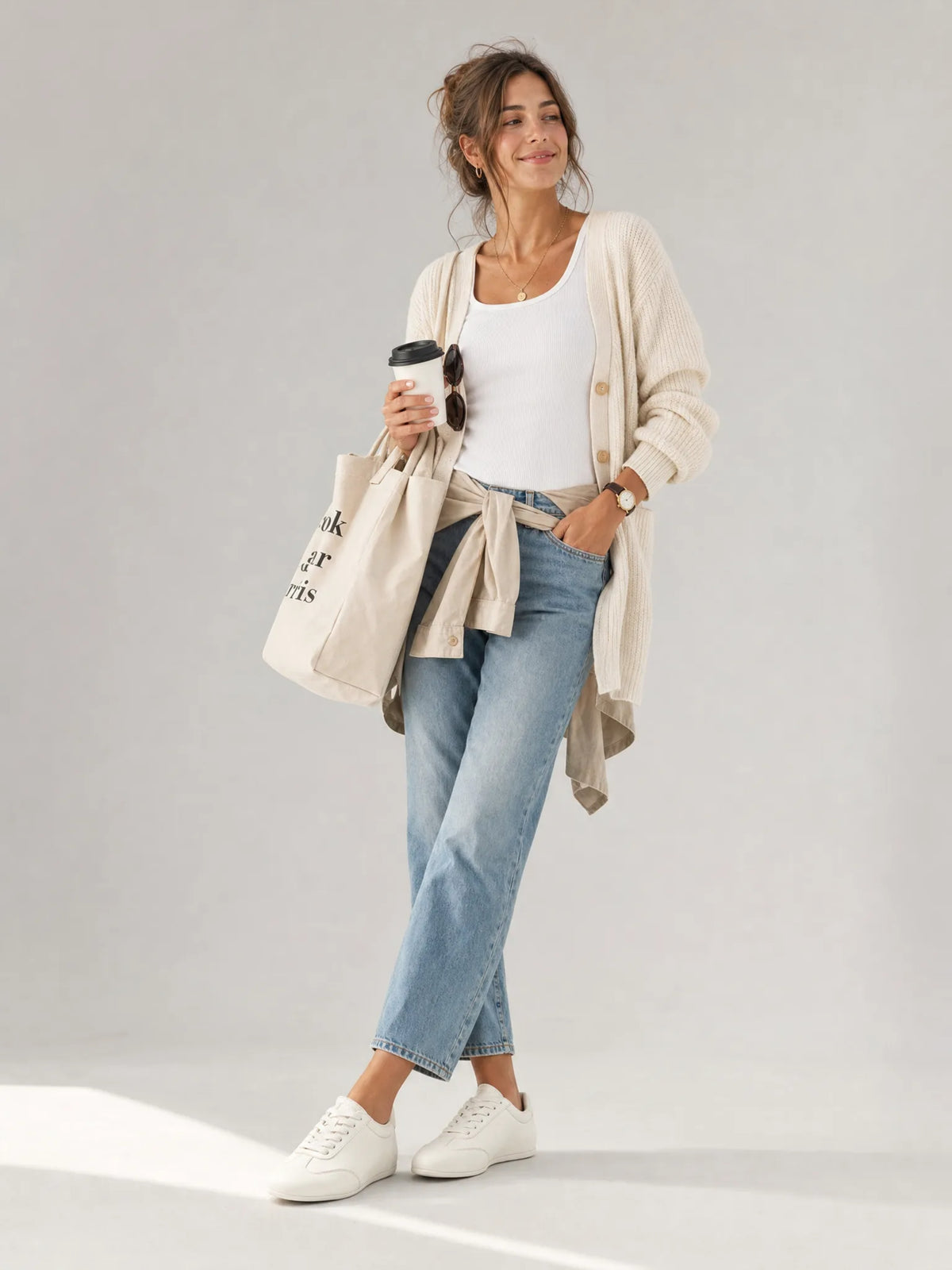 Slim White Sneakers