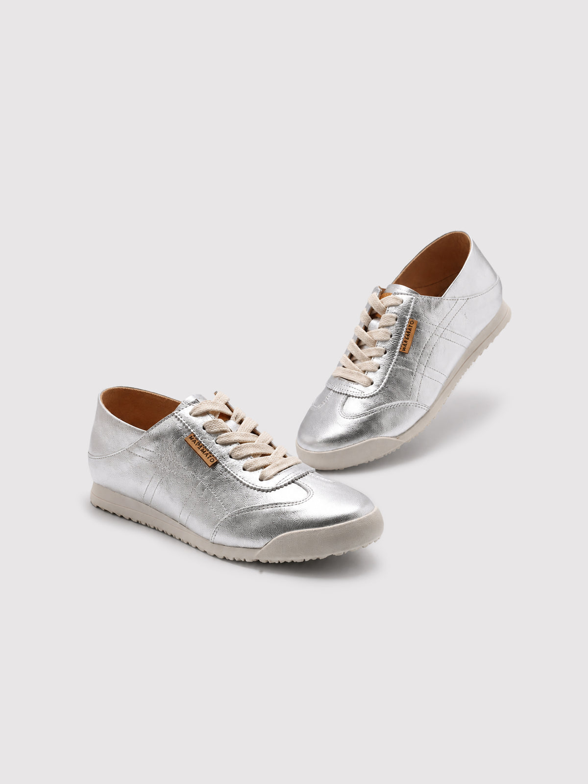 Silver Retro Sneakers