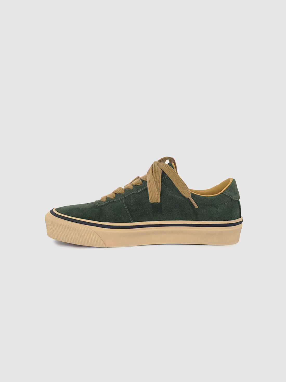 Green Silk-Finish Leather Shoes