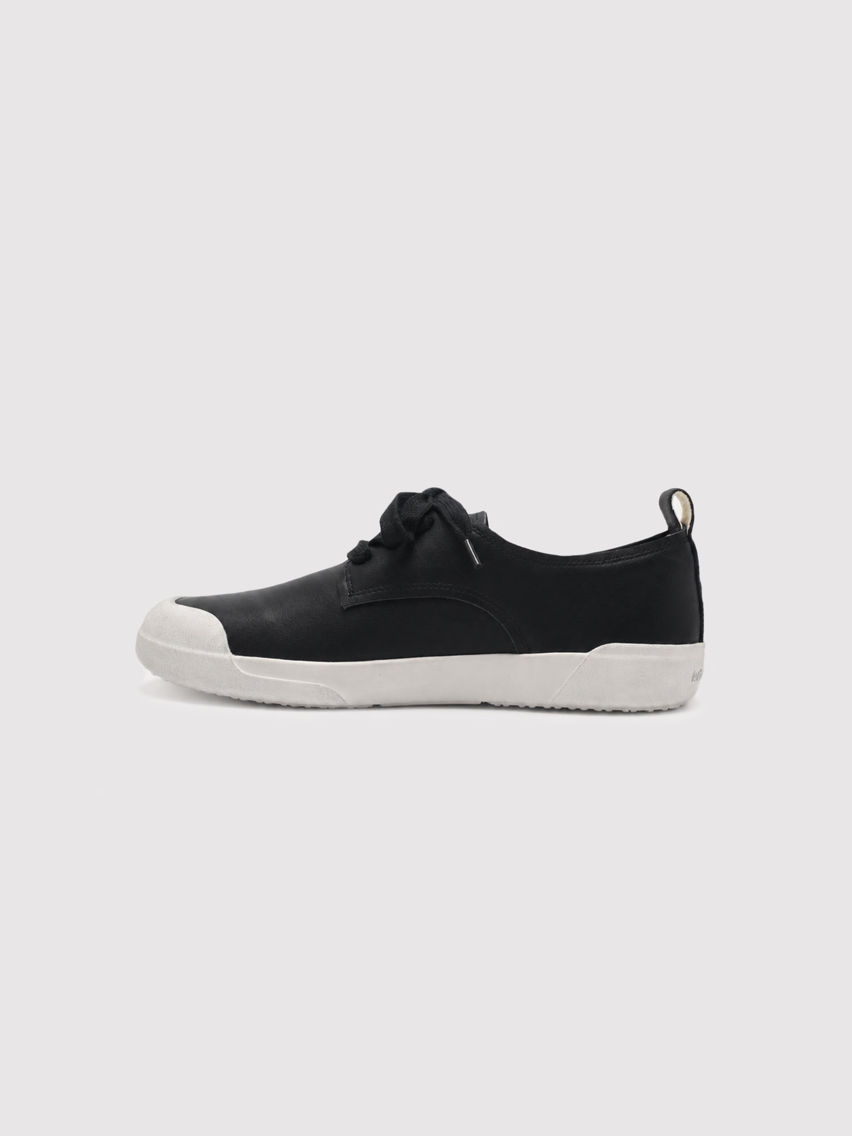 INFINI BLOCK Black Leather Lace-Up & Slip-On Sneakers