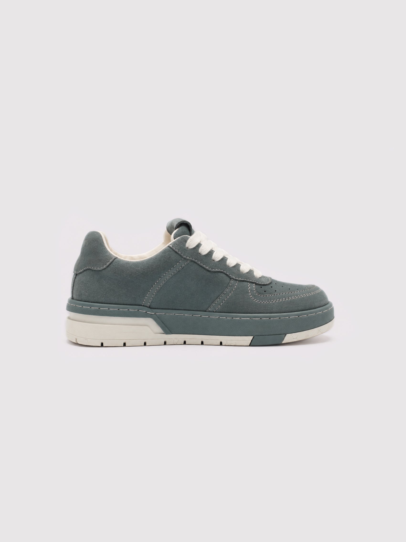 Vintage-Inspired Teal Suede Casual Shoes with Arte Branding