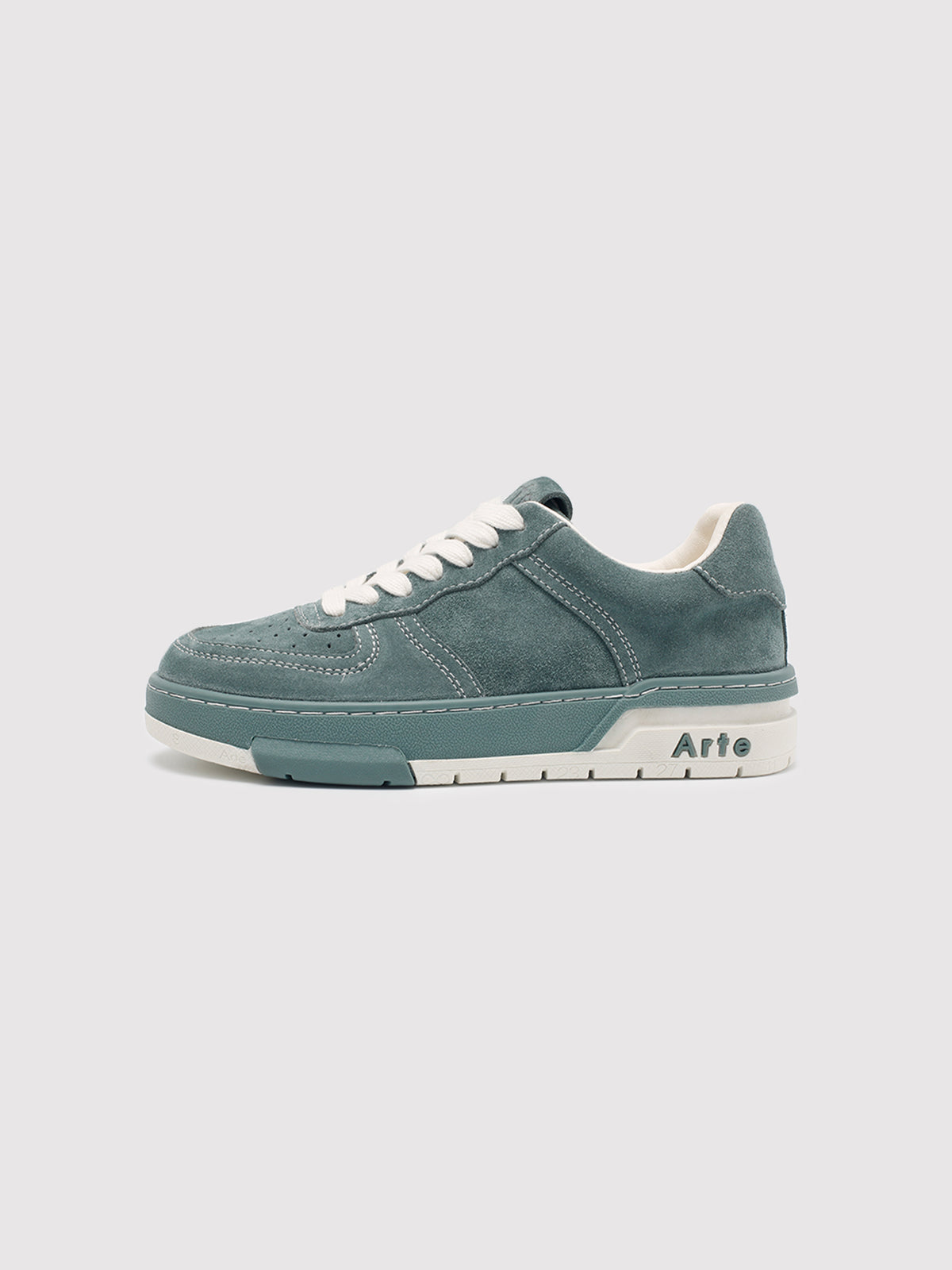 Women’s Vintage Green Suede Casual Sneakers
