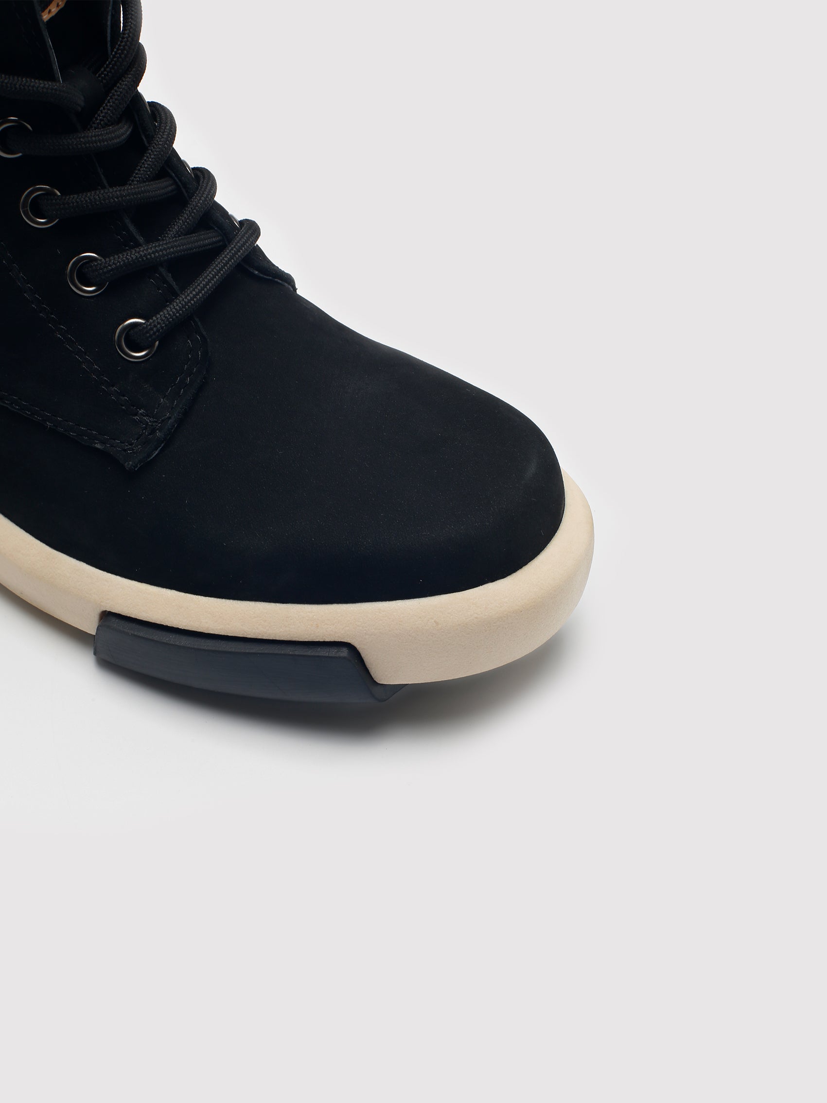 Modern Lace-Up Black Suede Ankle Boots