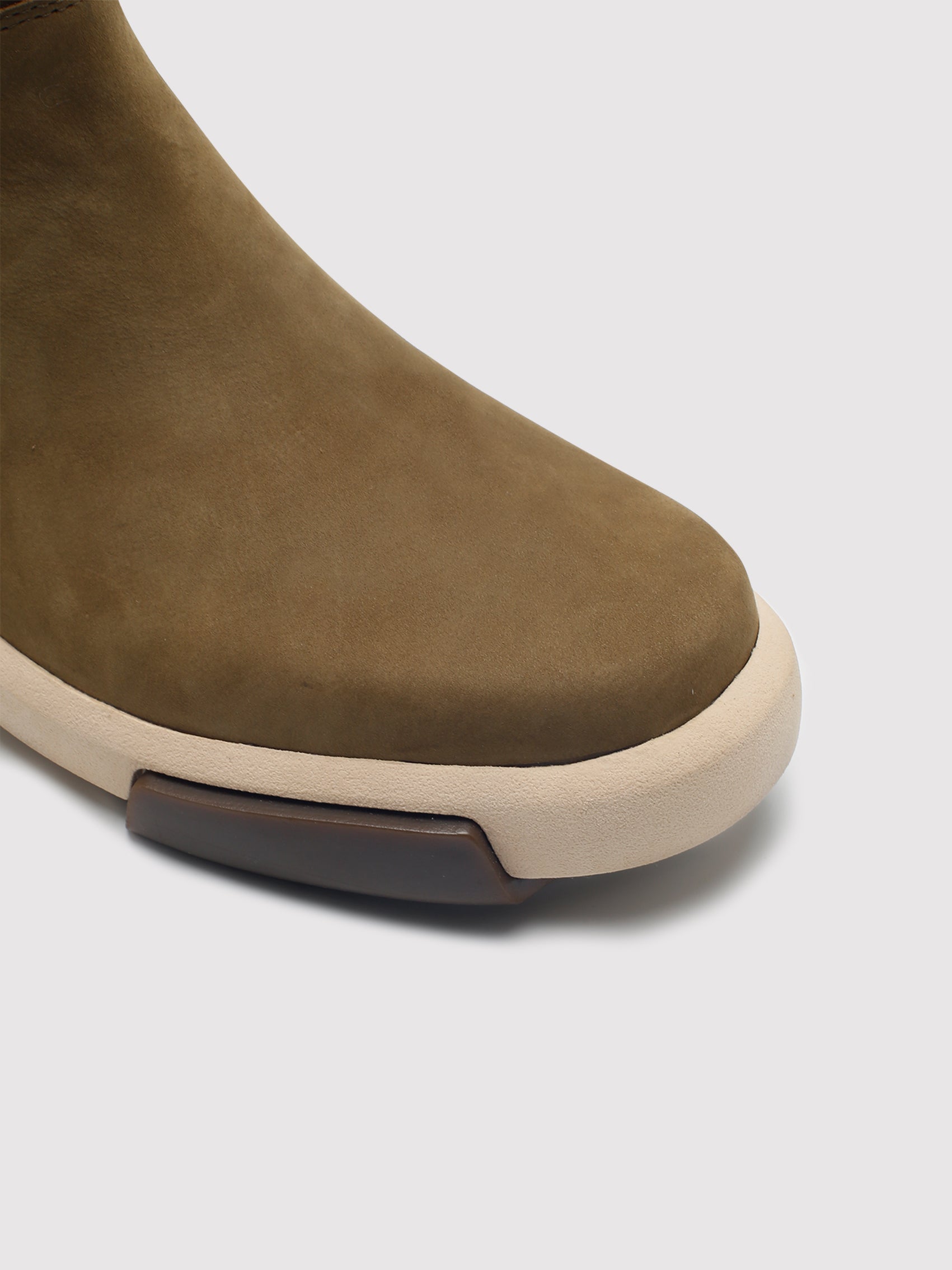 Handcrafted Olive Leather Boot