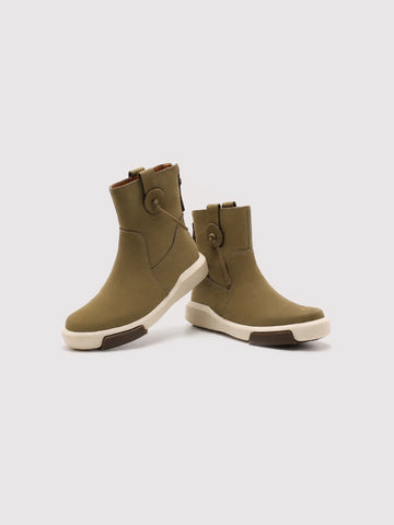 Arte In Acti Dark Green Vintage Women's Boots