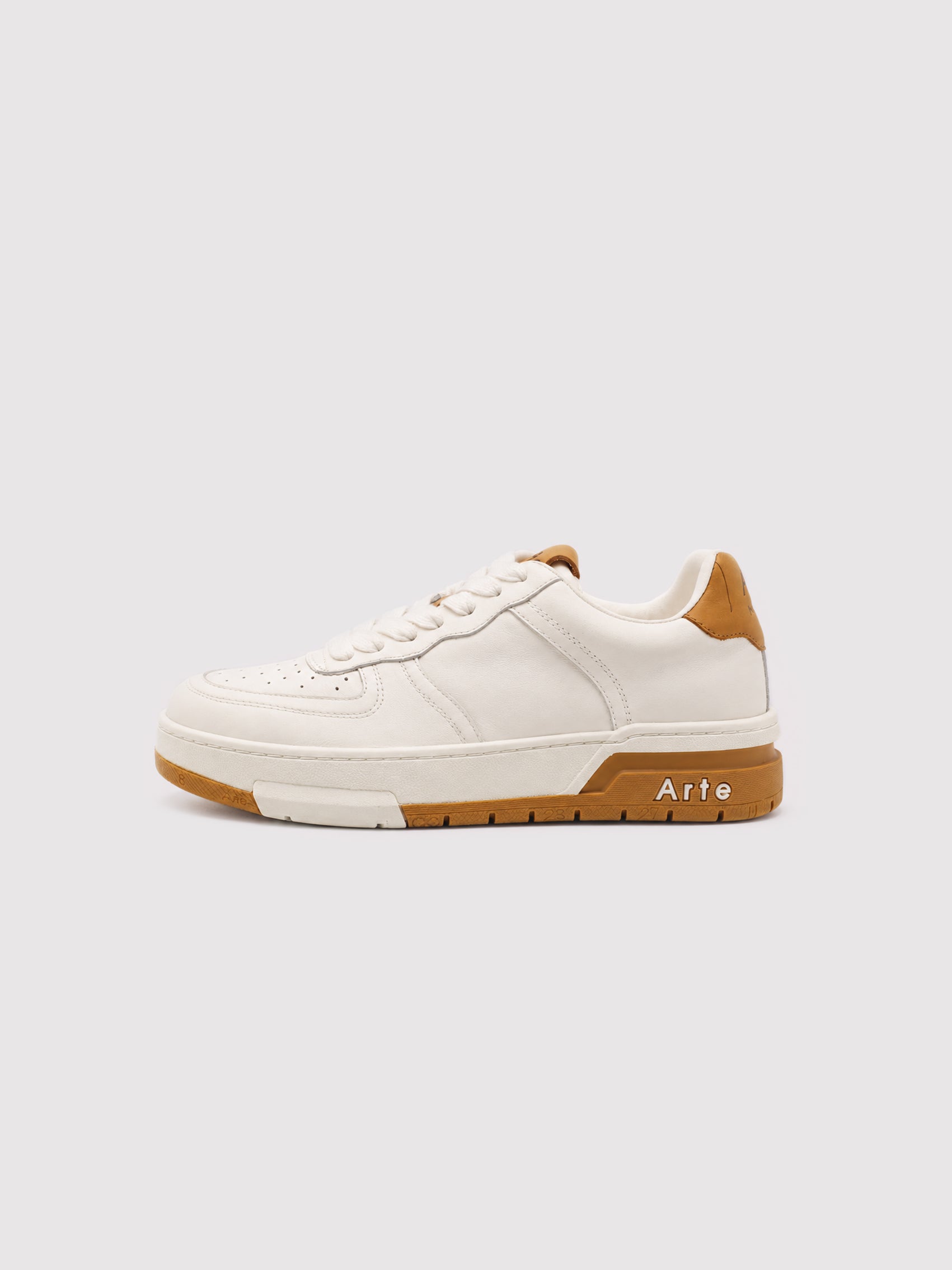 Minimal White Leather casual shoes  | Contrast Gum Sole | All-day Comfort