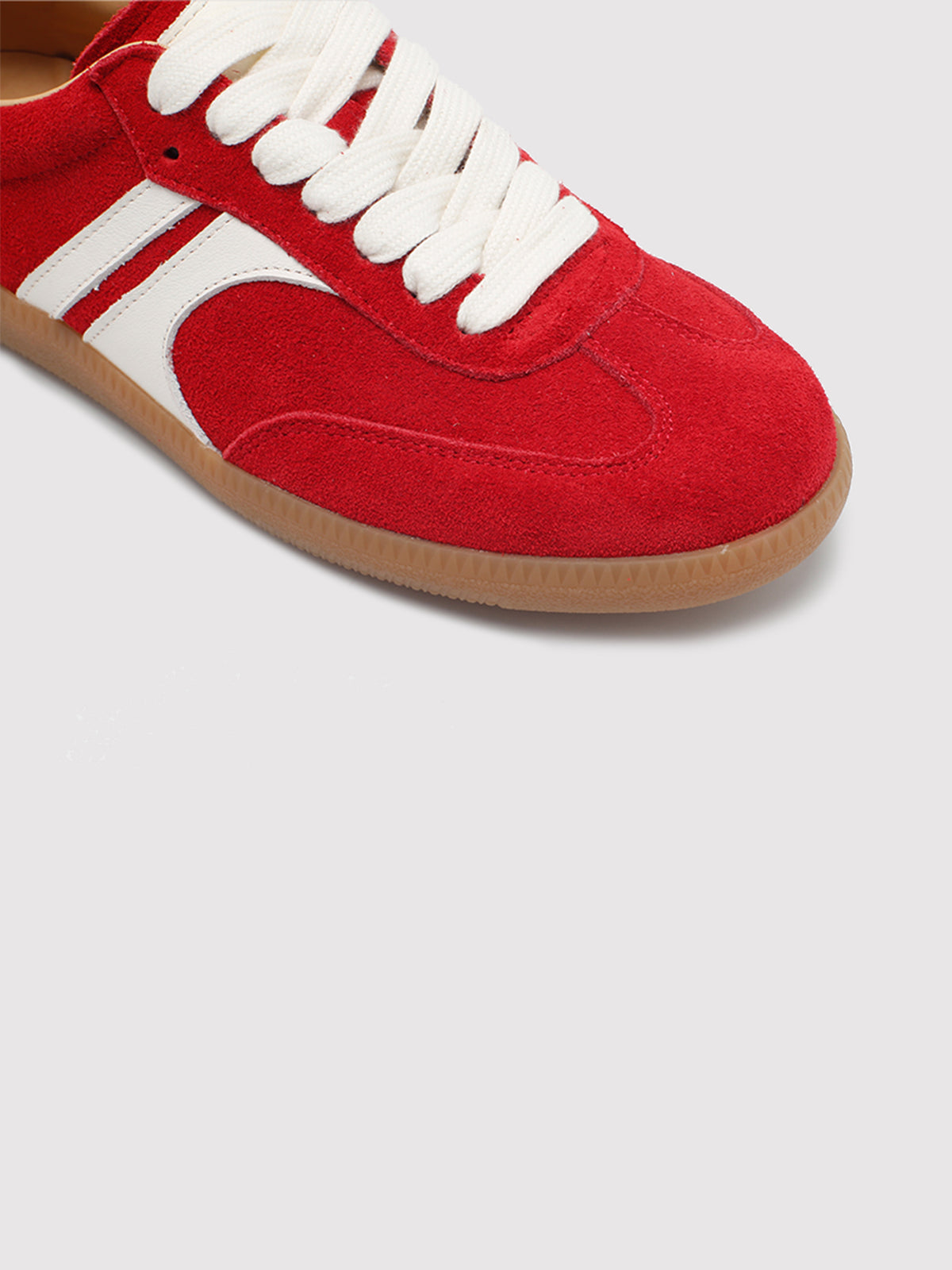 Red & White Retro German Trainers