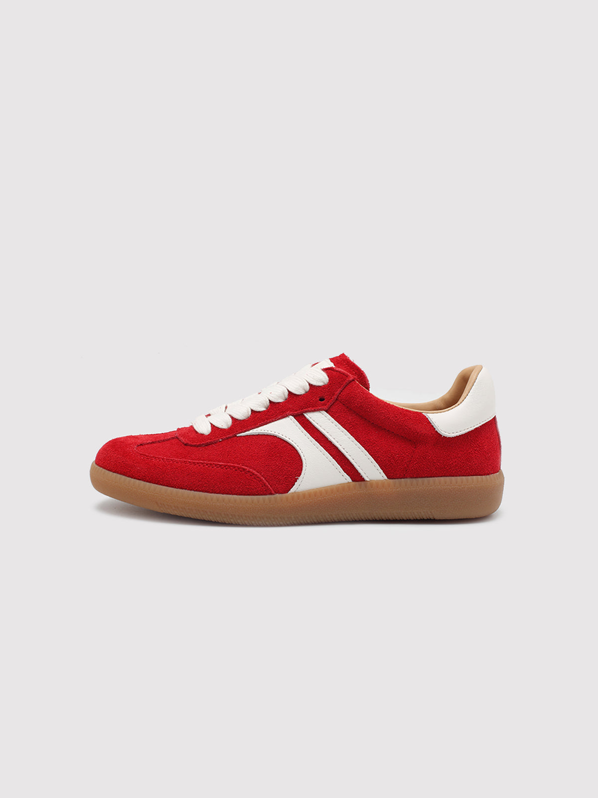 Red & White Retro German Trainers