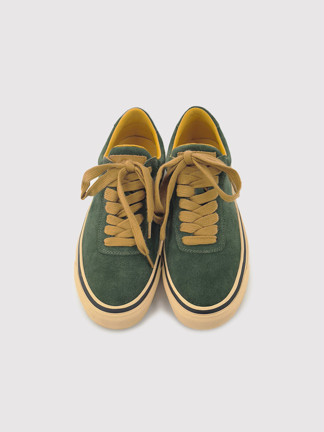 Green Silk-Finish Leather Shoes