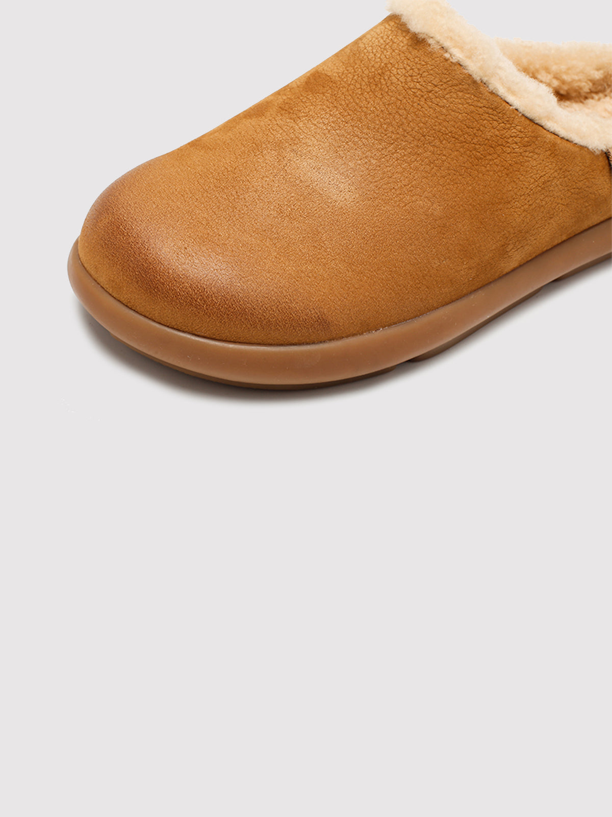 Capybara Shearling Mules