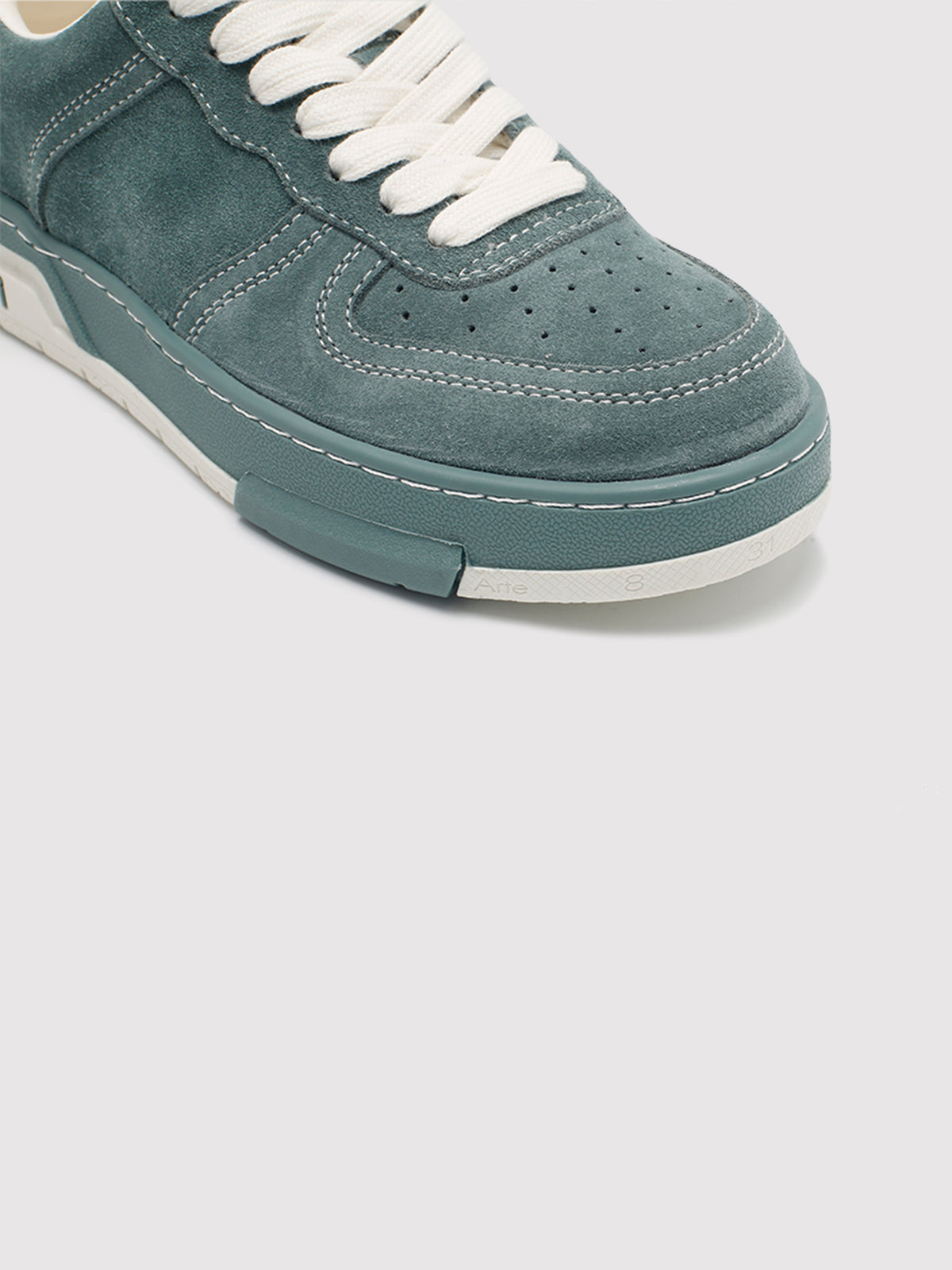 Women’s Vintage Green Suede Casual Sneakers