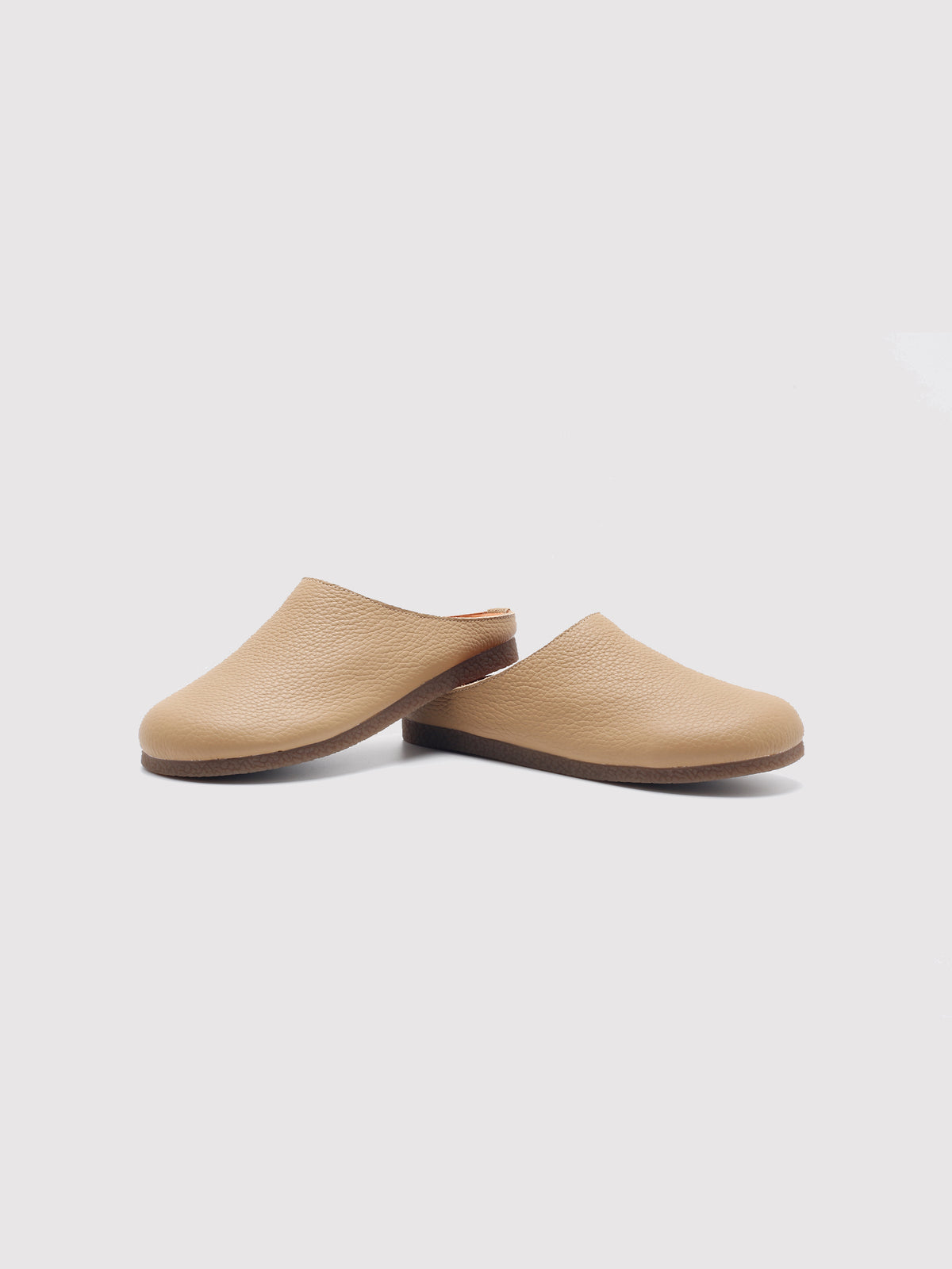 Chestnut Leather Mules