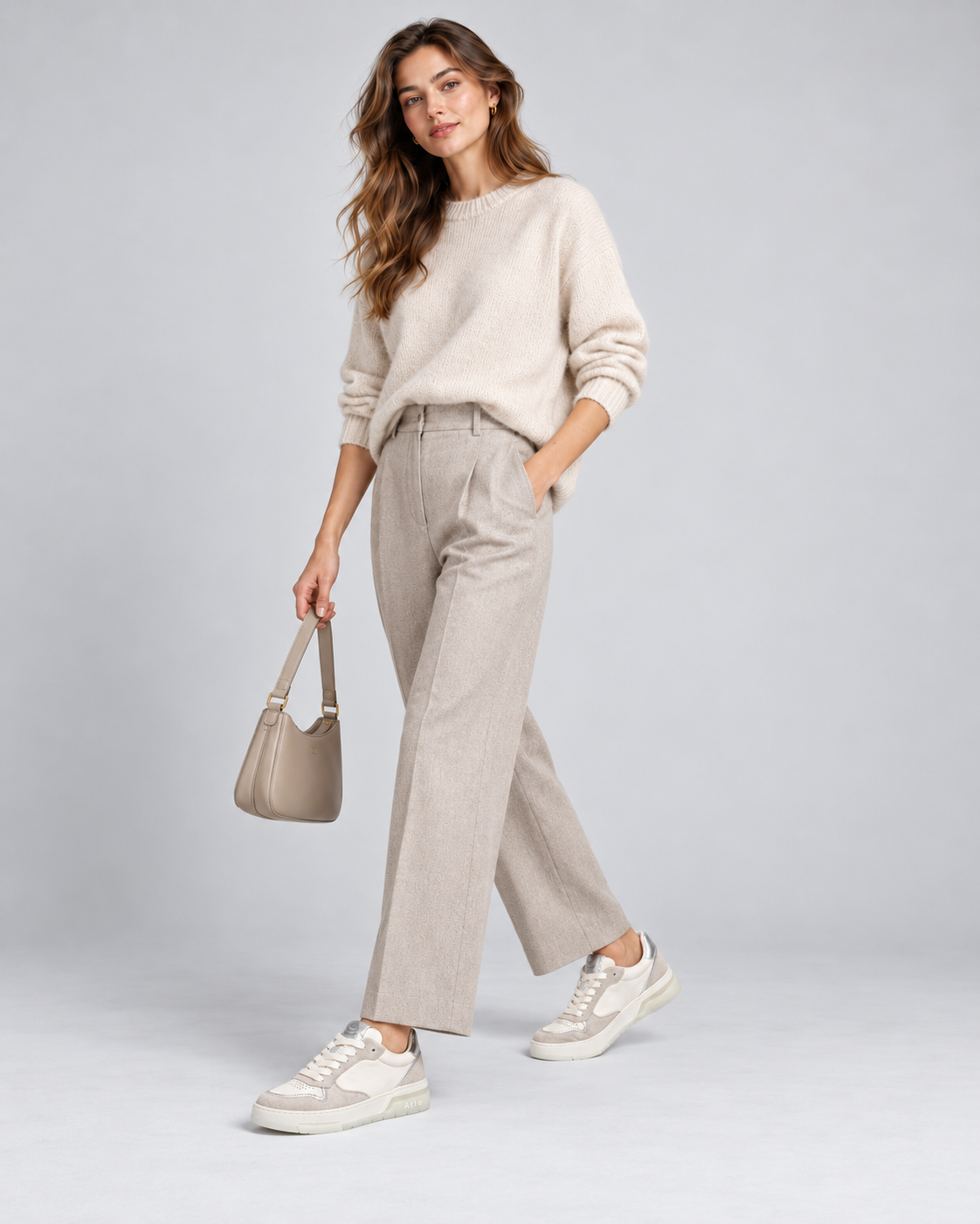 Women’s Natural Suede Retro Low-Top Sneakers