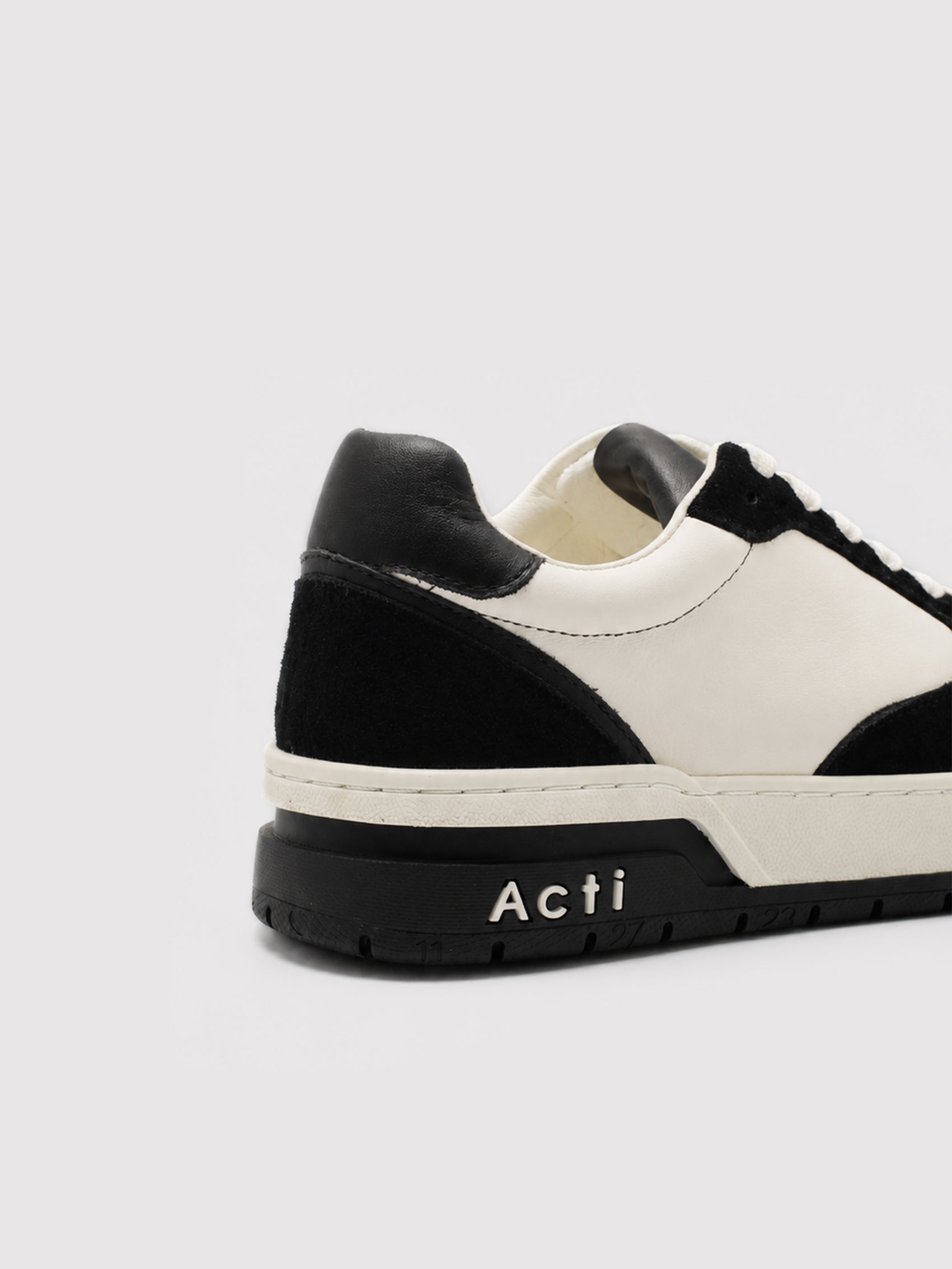 Retro Panda Black & White Leather-Suede Sneakers
