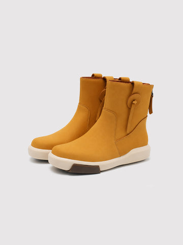 SOHO BLOCK Suede Short Boots