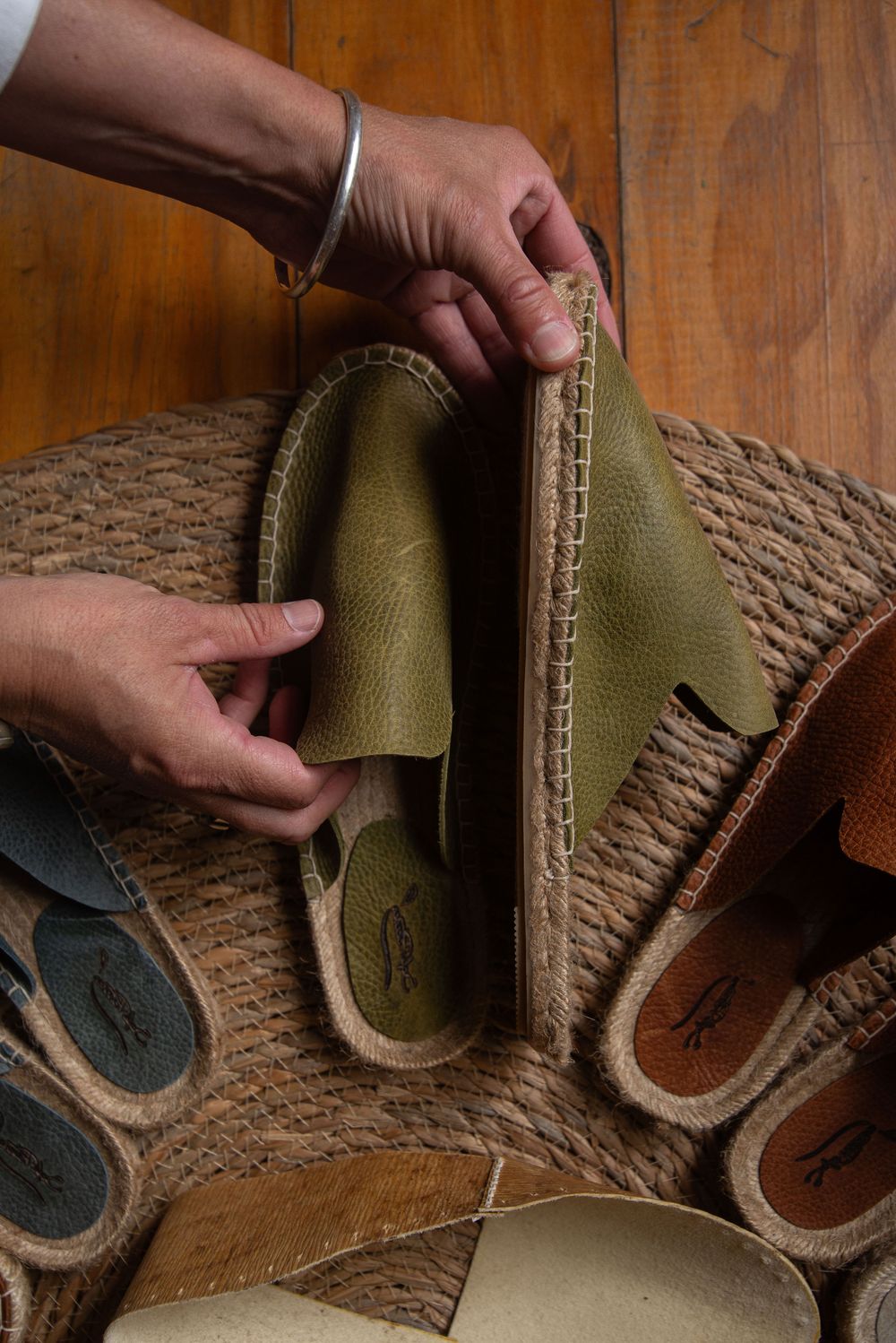 Handmade leather footwear